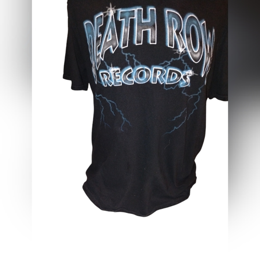Death row records lightning bolt vintage Black Men's Shirt